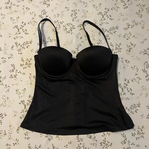 Victoria's Secret Black corset with built-in bra